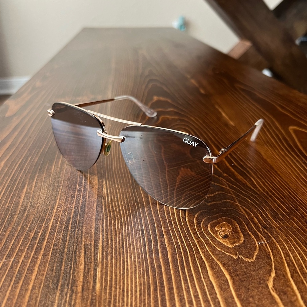 Quay High Key Gold Womens Sunglasses